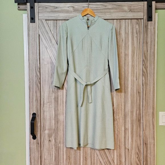 Adele Simpson Folkloric 1960's Deadstock Mint Green - Picture 15 of 16